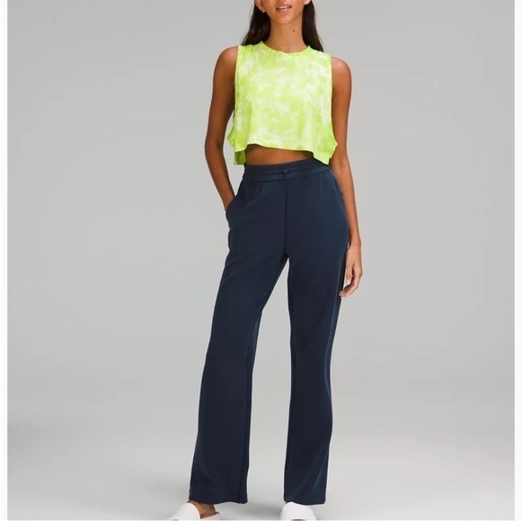 lululemon All Yours Crop Tank Tie Dye Eccentric Green - Picture 3 of 12